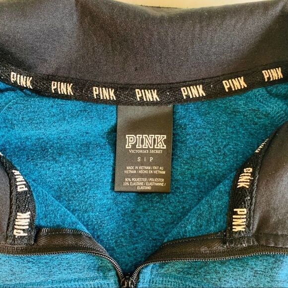 Victoria’s Secret PINK Blue & Black Pullover! ❤️ - Picture 4 of 5